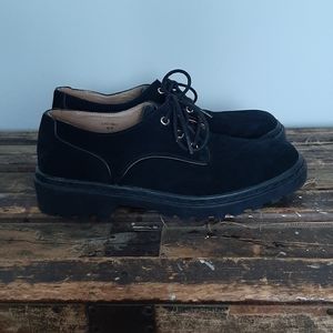 TopShop Black Leather Lace Up Shoes